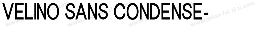 VELINO SANS CONDENSE字体转换